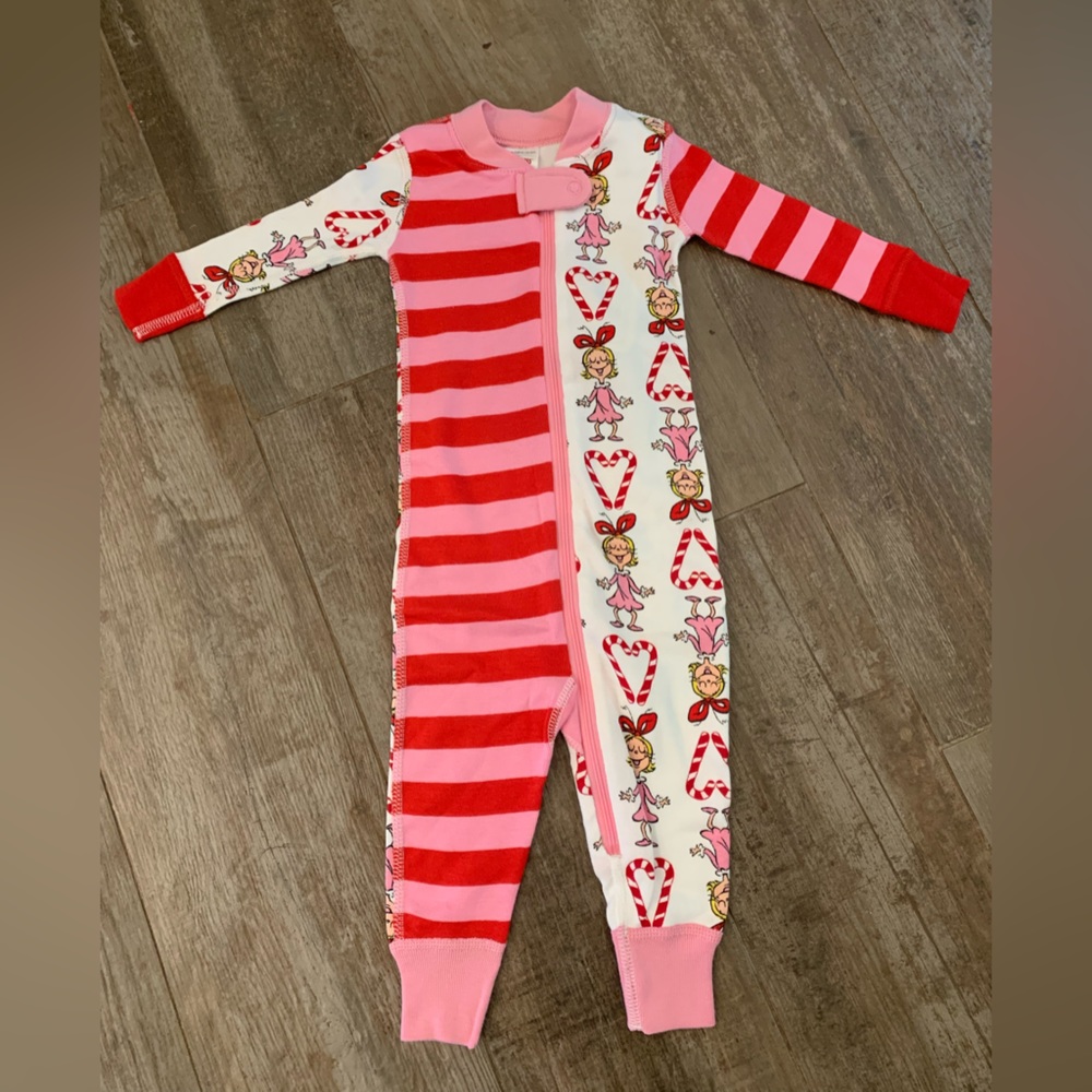 NWT Hanna Andersson Dr. Seuss Grinch Baby Zip Sleeper